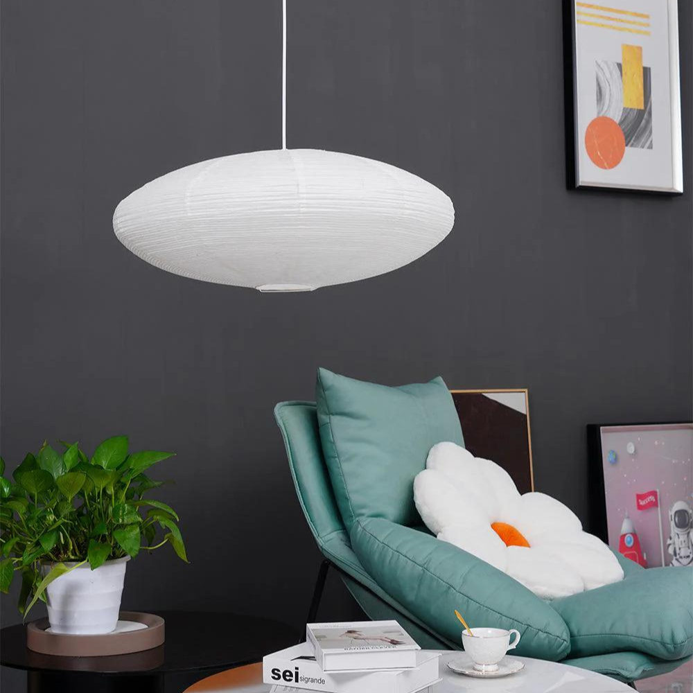 The Mist Shard Japandi Paper Pendant Light