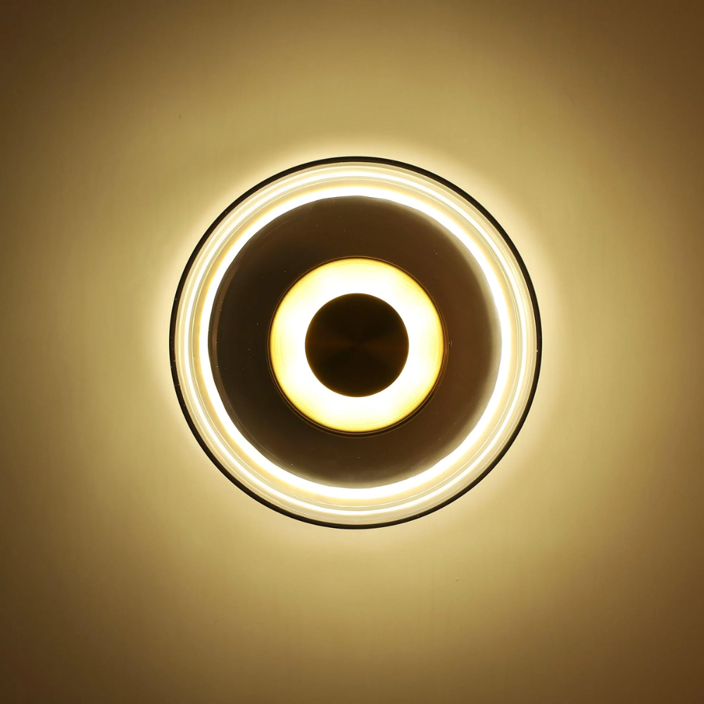The Shimmering Glow Premium Minimalist Brass Wall Light