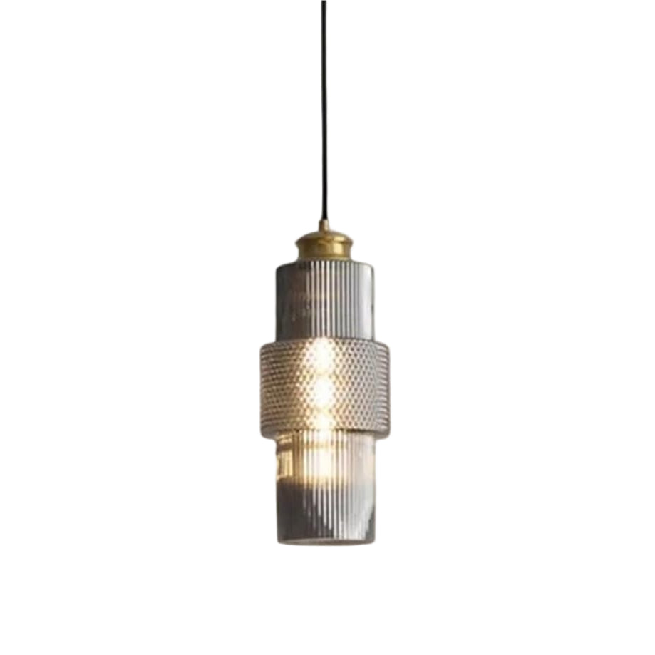 Luminara Modern Copper Glass Minimalist Pendant Light