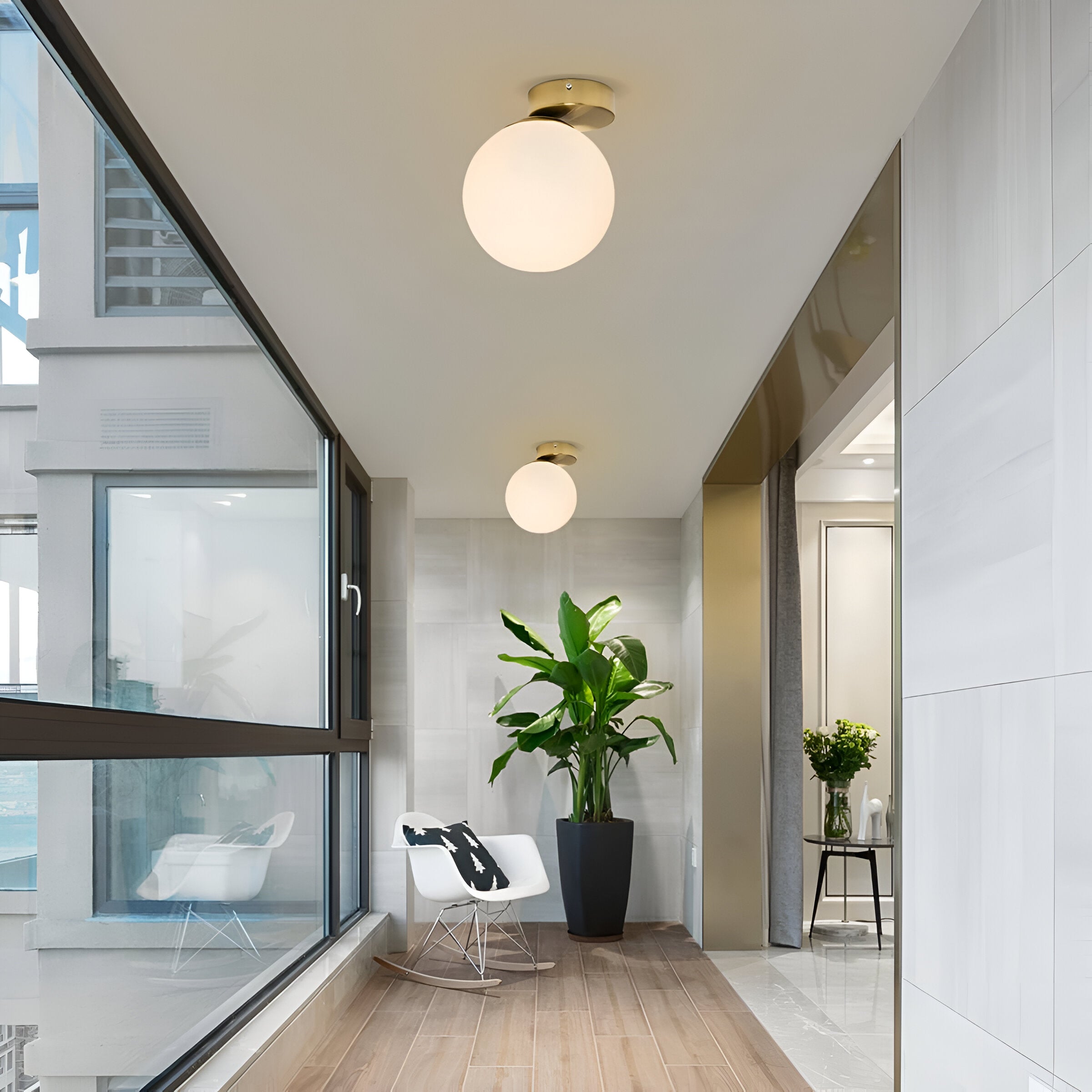 Arianne Nordic Glass Shade Wall Light