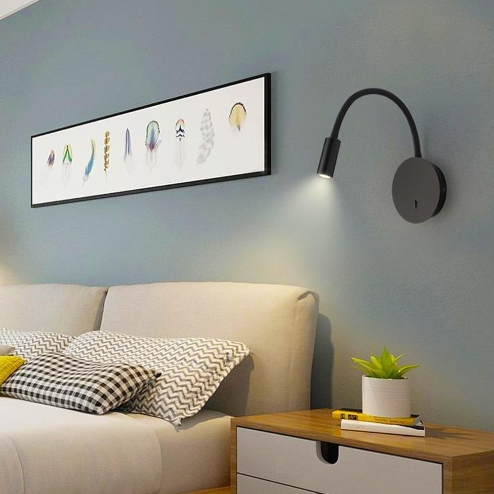 Flexible Nordic LED Bedside Minimalist Wall Light
