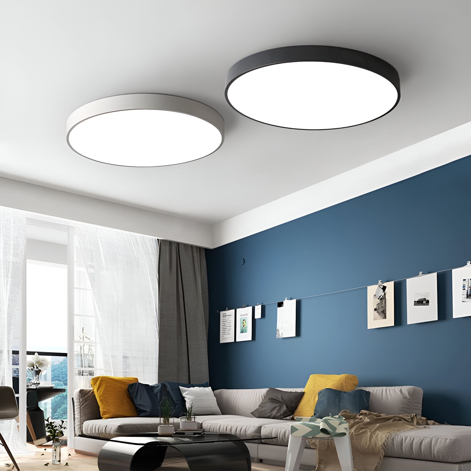 Nordic Macaron Round LED Ceiling Light