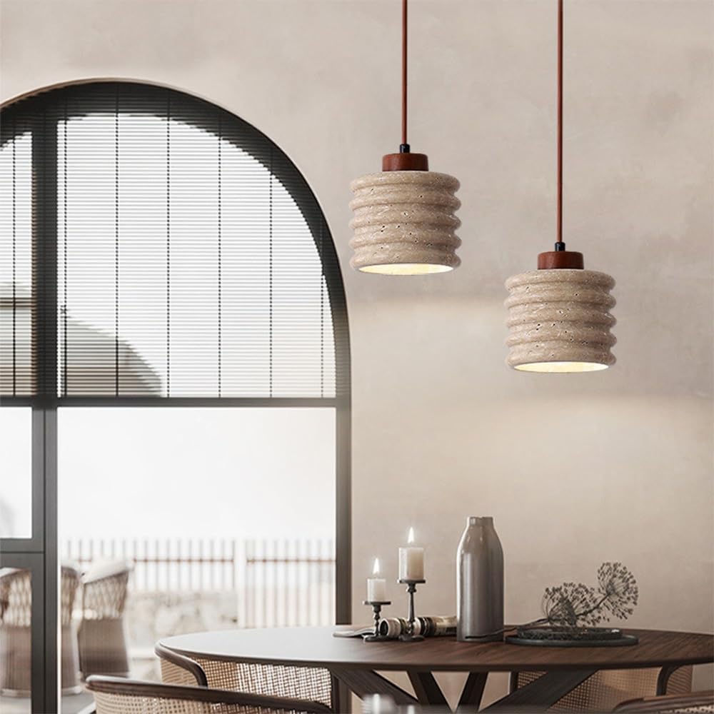 Travertine Yellow Cave Stone Chandelier