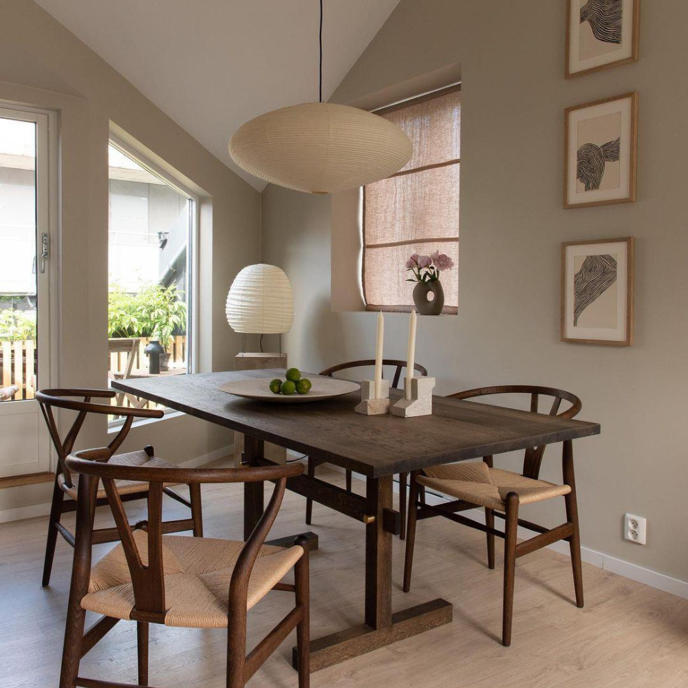 The Mist Shard Japandi Paper Pendant Light