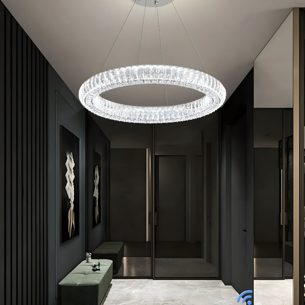 Audrey Radiant Ring Crystal Luxury Chandelier