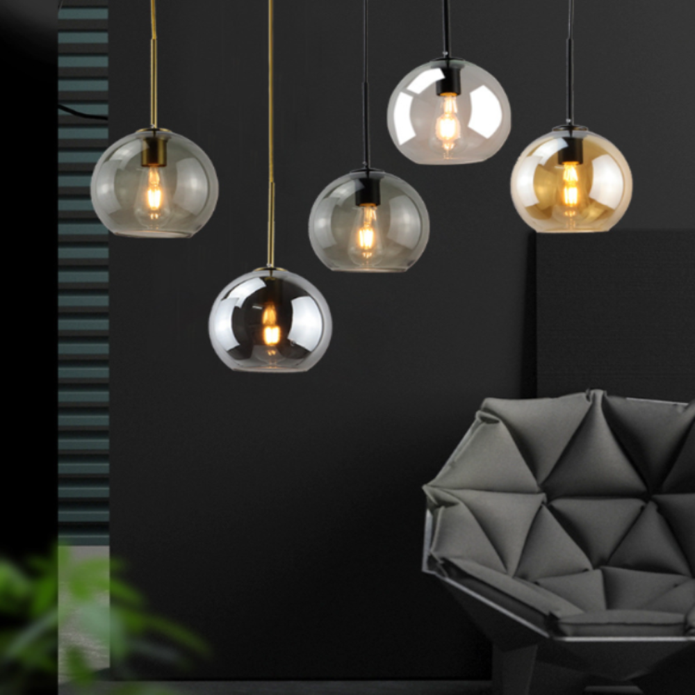 Solara Nordic Spherical Glass Pendant Light