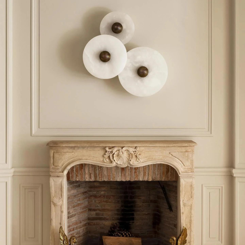 Alabaster Radiance Minimalist Elegance Wall Lamp