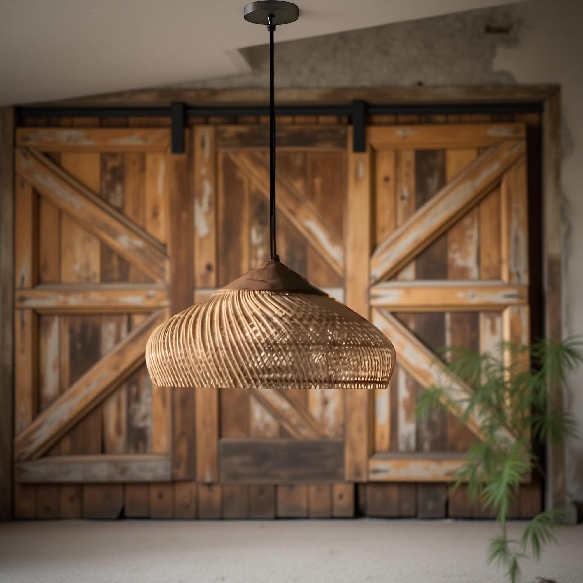 Retro Bohemian Rattan Pendant Light