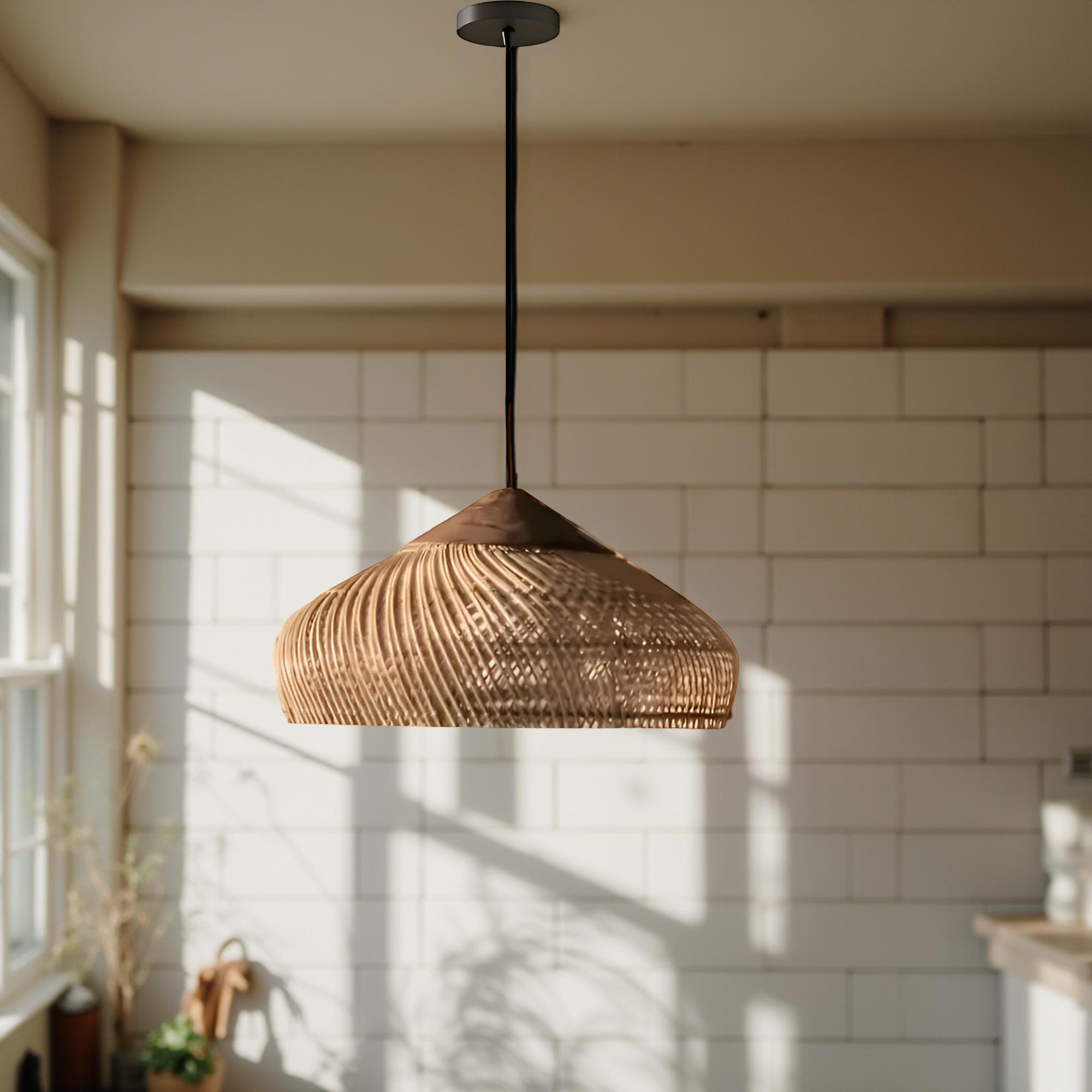 Retro Bohemian Rattan Pendant Light