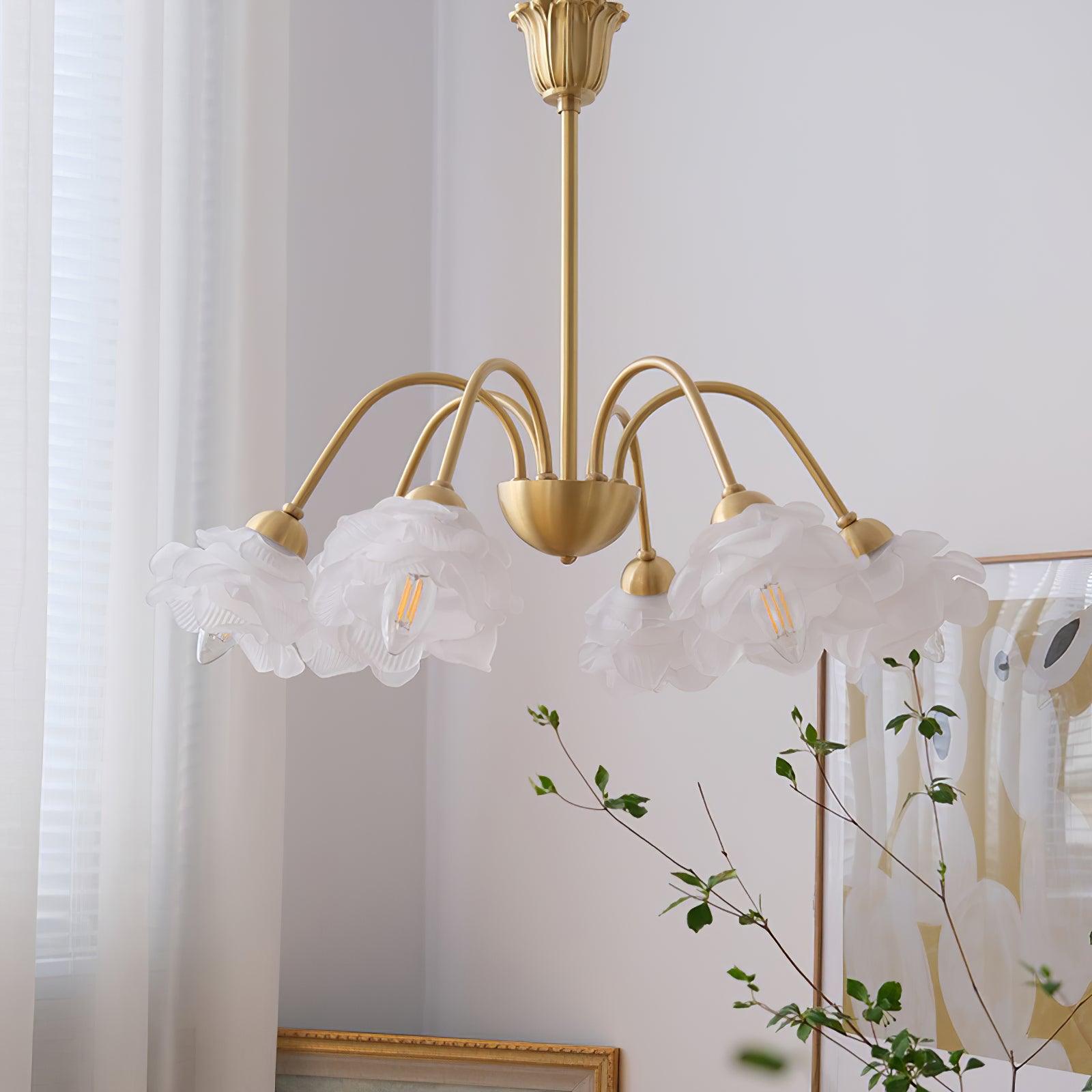 Luxurious Roses Pendant Light