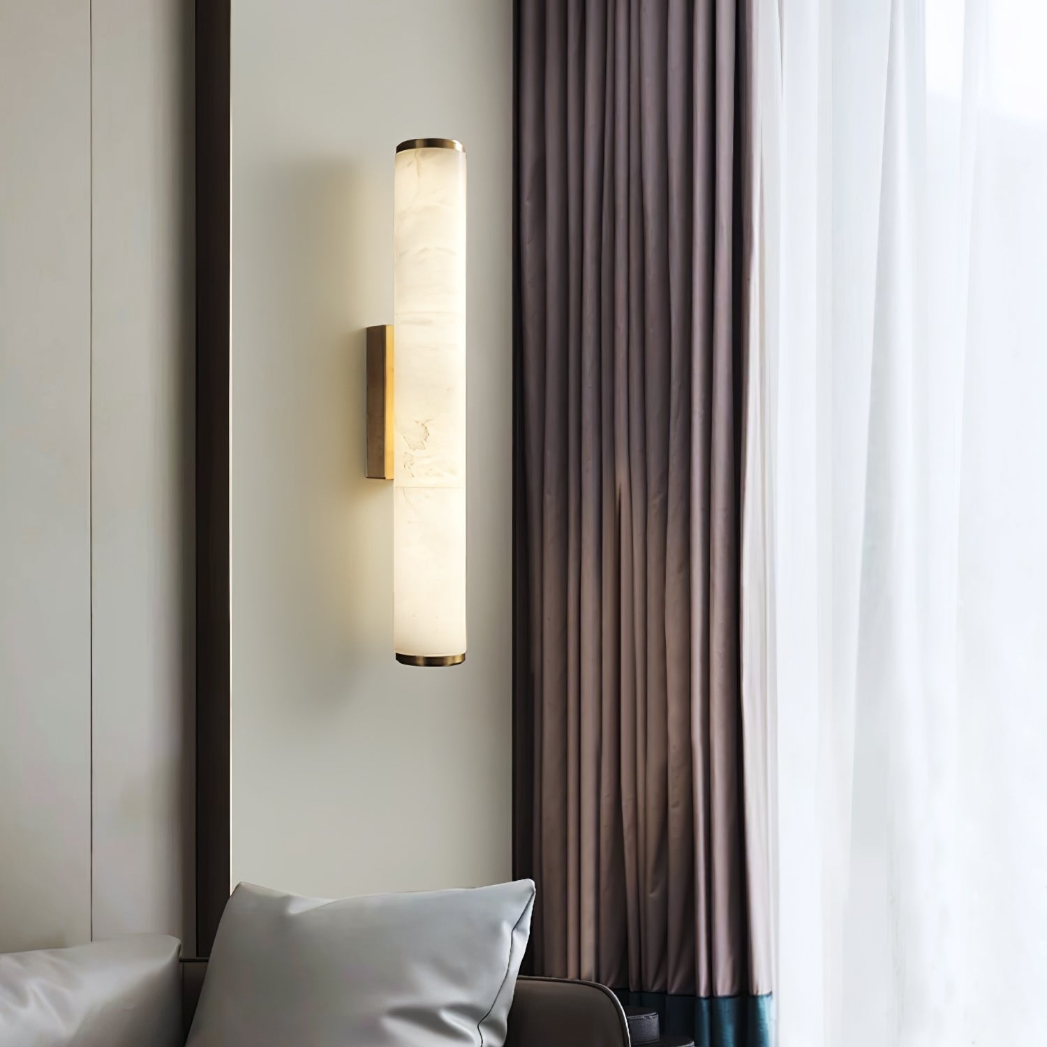 Callisto Spanish Marble Copper Modern Minimalist Wall Lamp