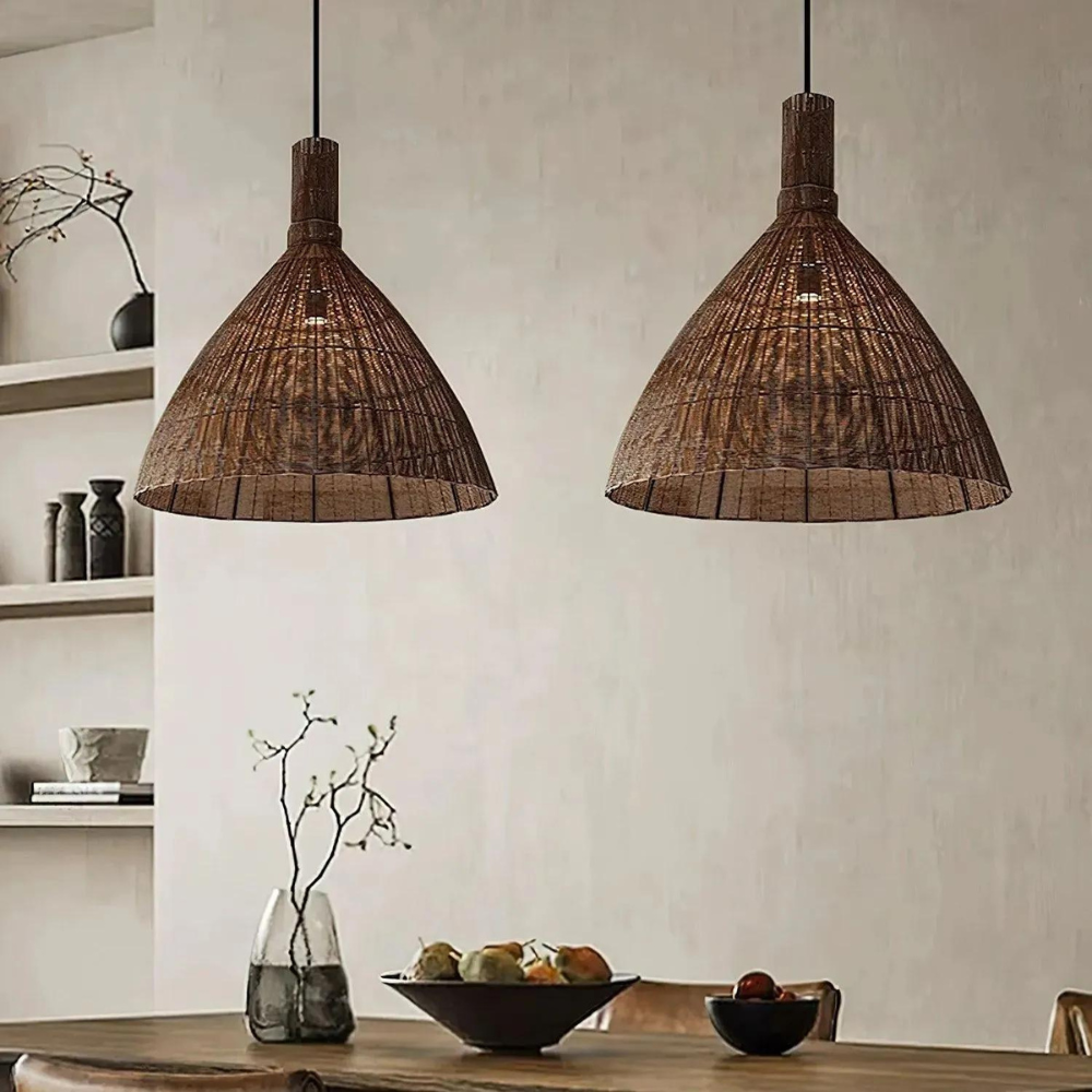 The Rattan Essence of the Islands Pendant Light