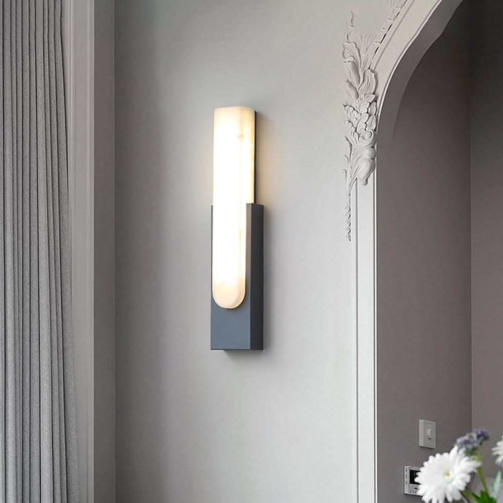 Agatha Modern Artificial Alabaster Minimalist Wall Light