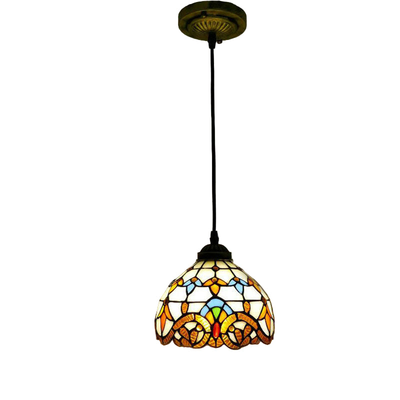 Aurelia Glow Retro Colour Glass Pendant Light