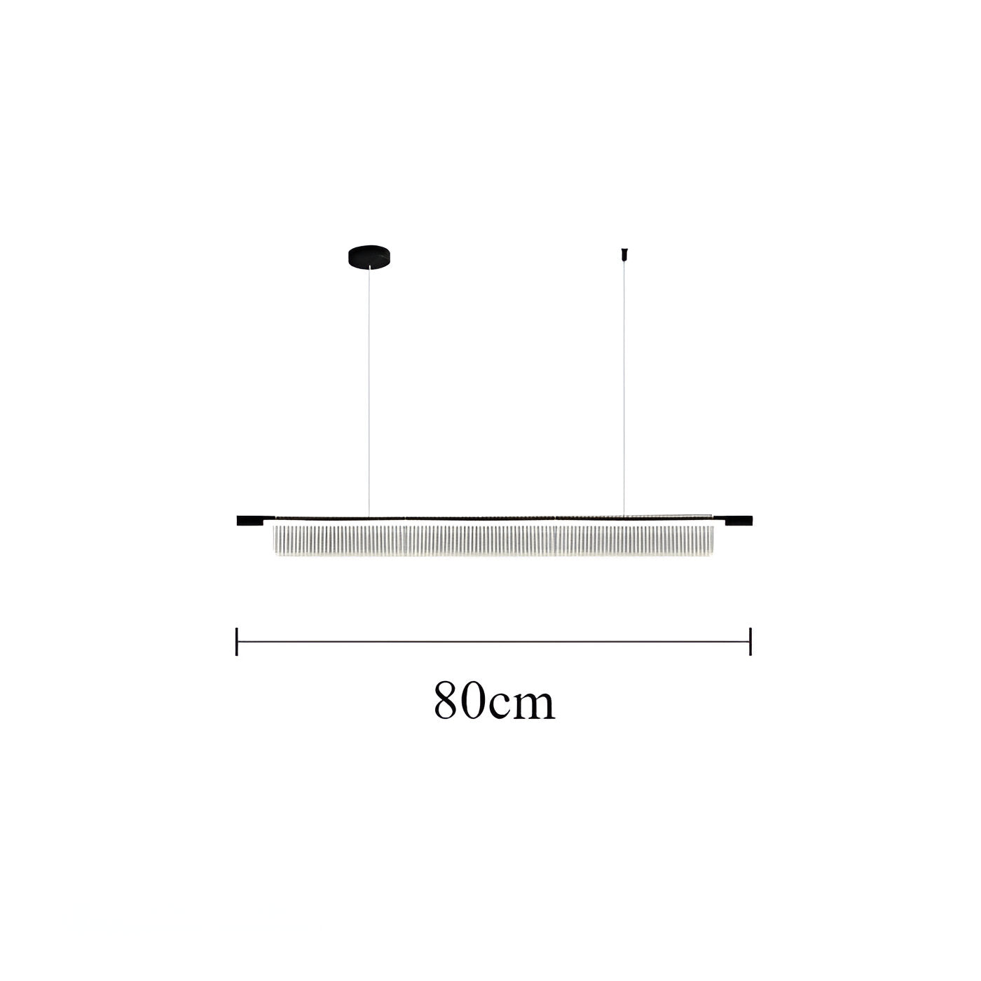 Nordic Acrylic Linear Iron Strip Pendant Light