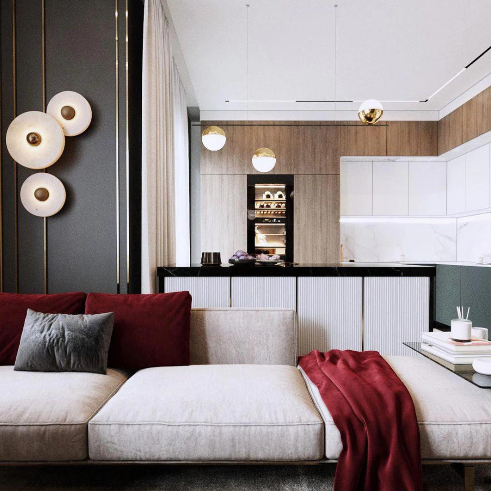 Alabaster Radiance Minimalist Elegance Wall Lamp