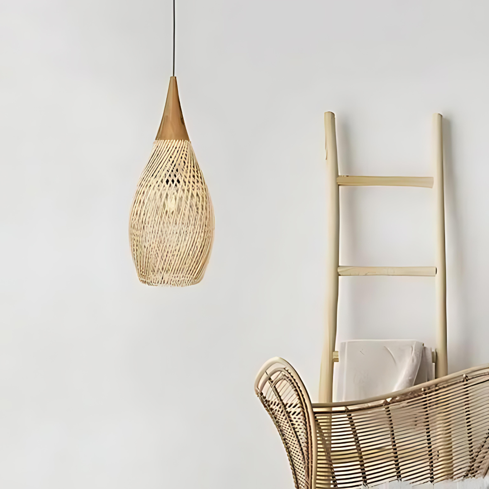 Handmade Rattan Tapestry Pendant Light