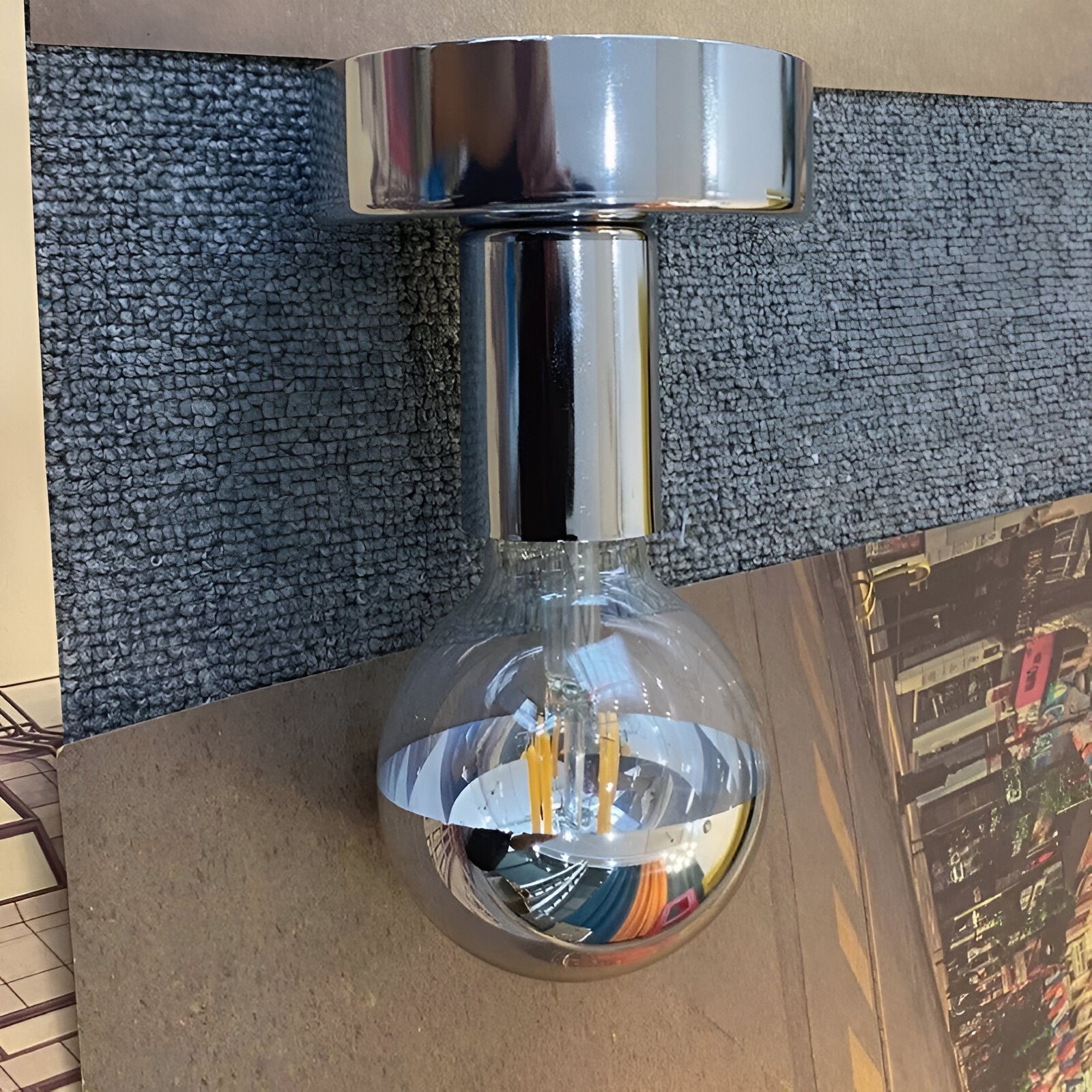 Bonnie Retro Iron Spherical Glass Wall Light