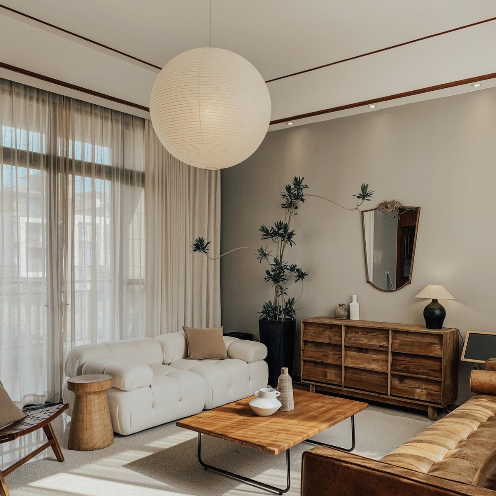 Sky Burst Japandi Paper Minimalist Ceiling Light