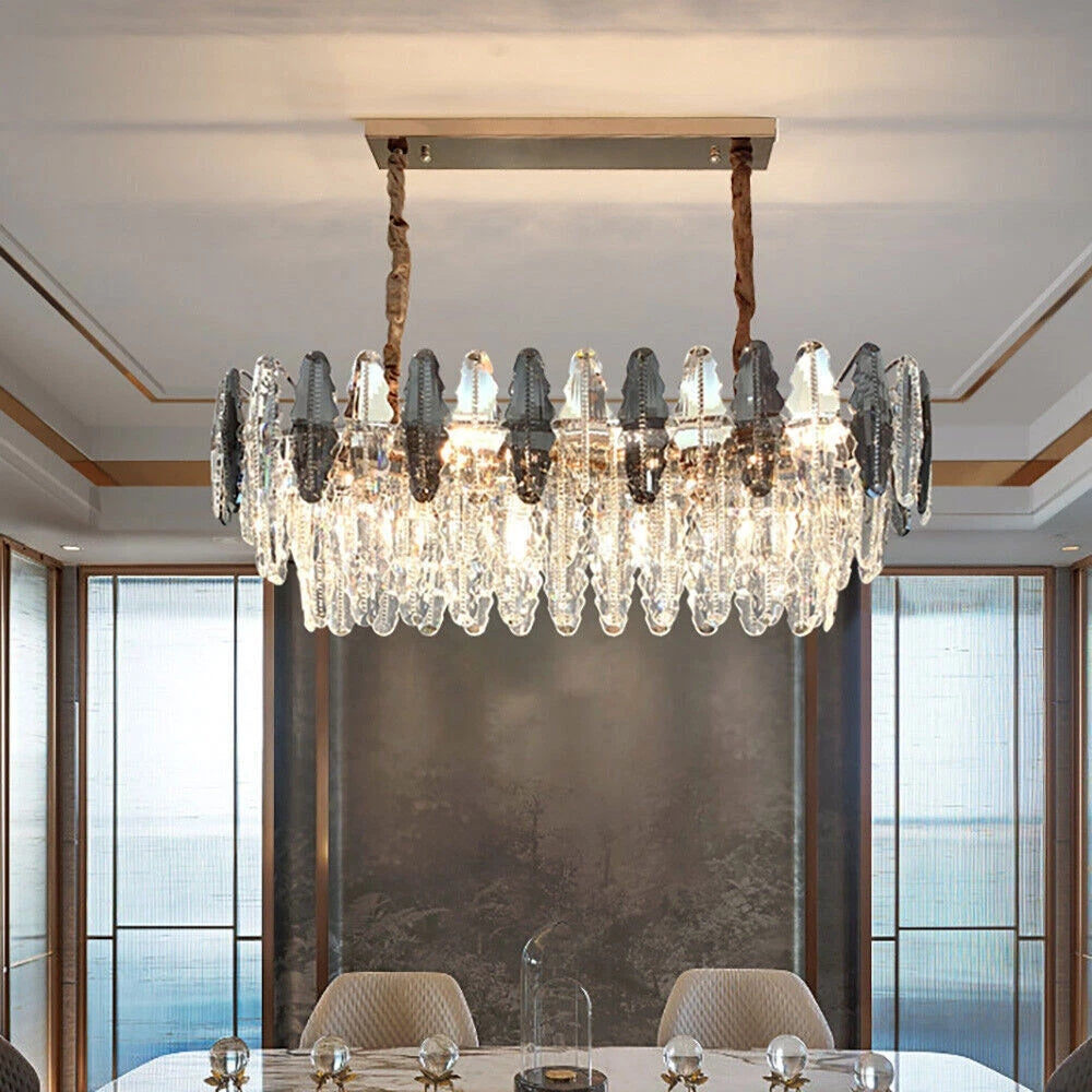 Nordic Crystal Leaf Chandelier