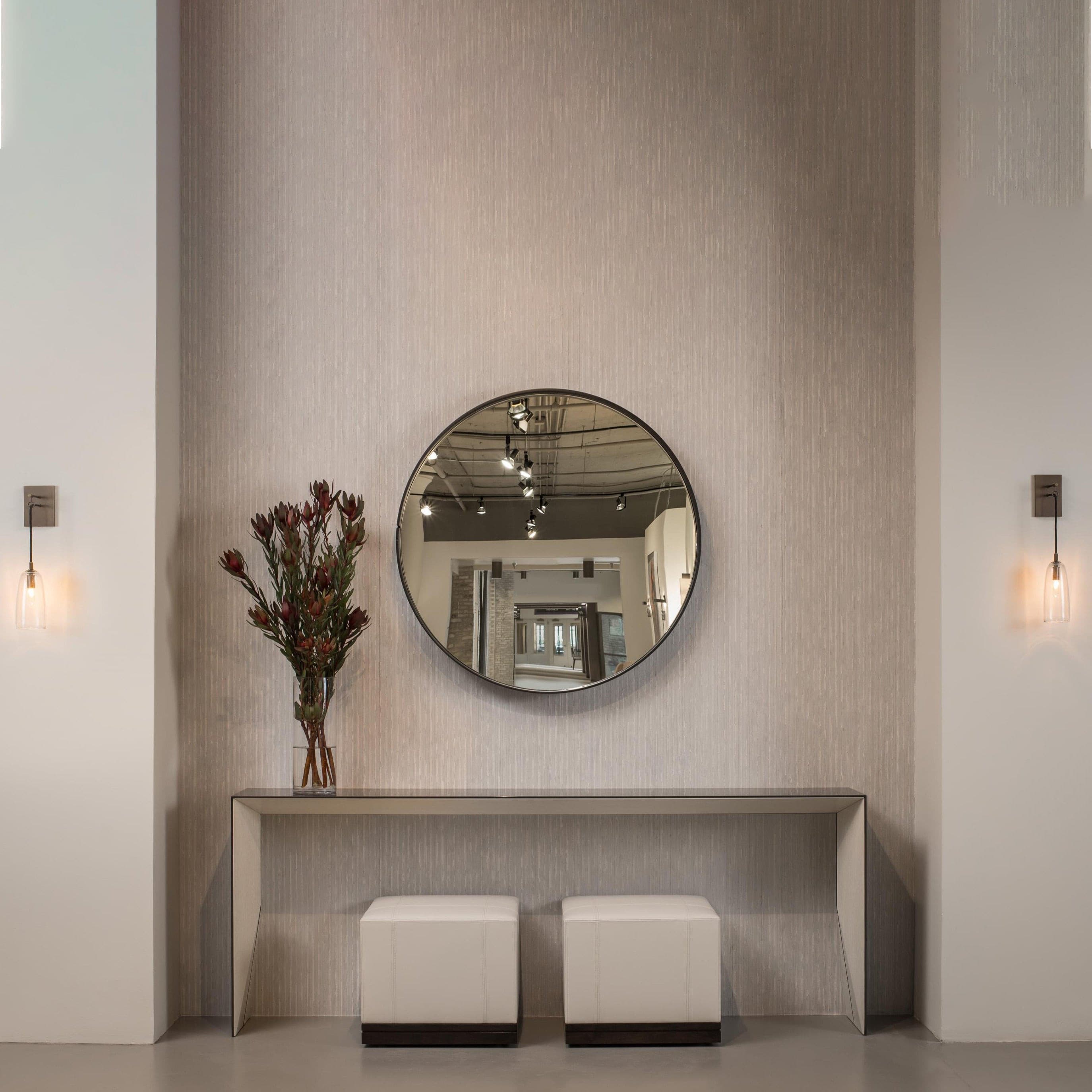 Designer Copper Transparent Glass Wall Light