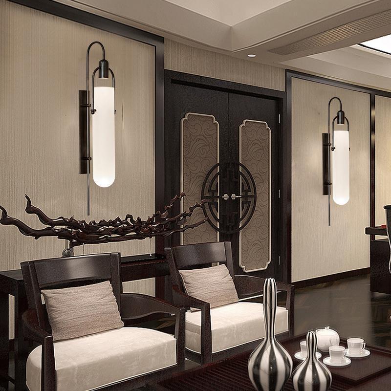 Verta Industrial Glass Wall Light