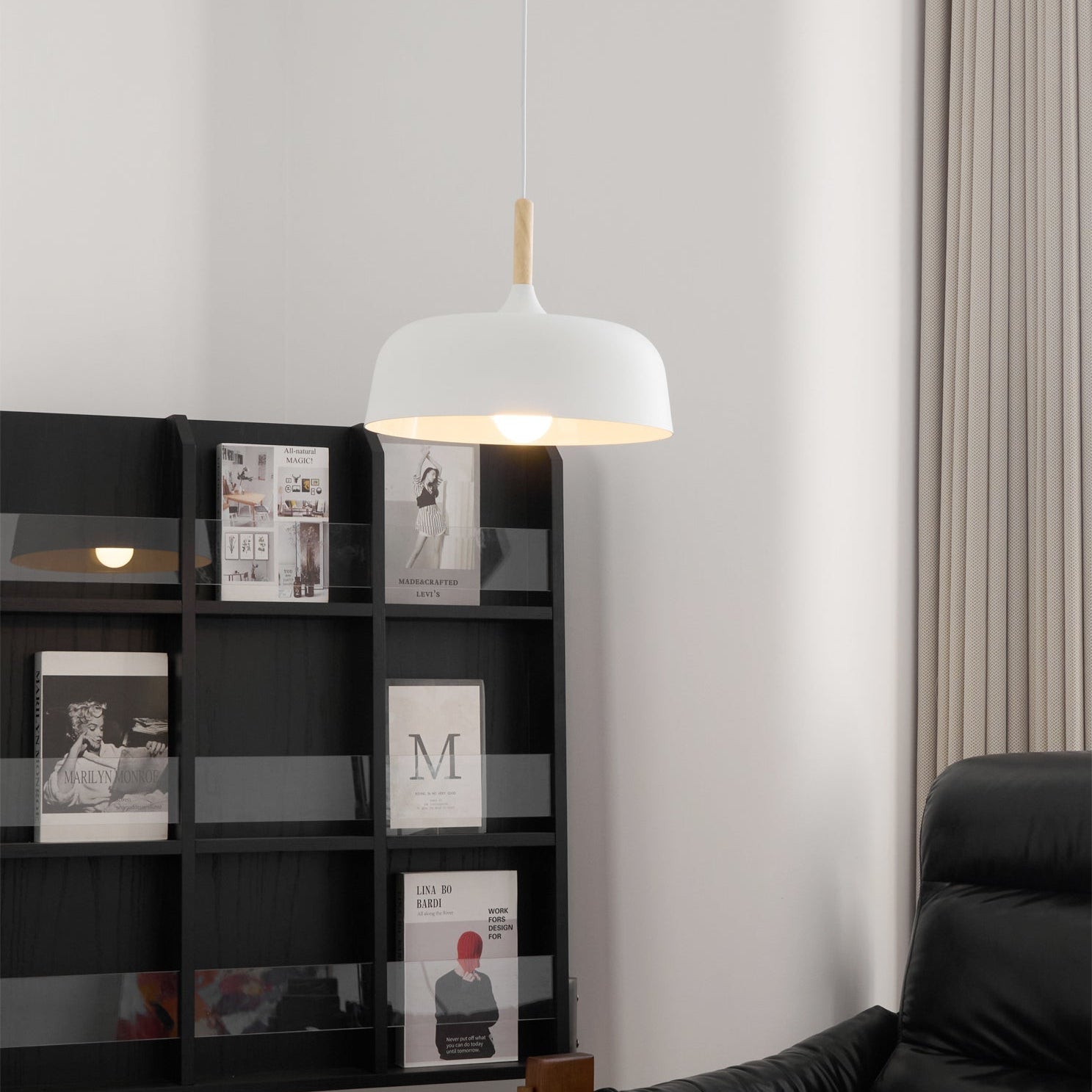 Birken Nordic Wood and Zinc Pendant Light