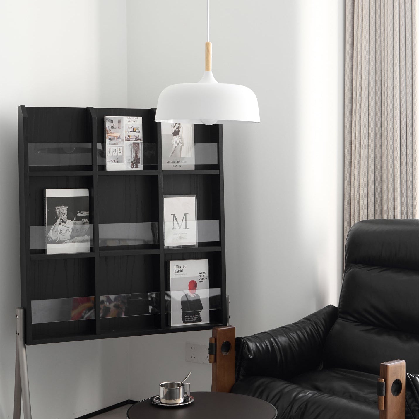 Birken Nordic Wood and Zinc Pendant Light