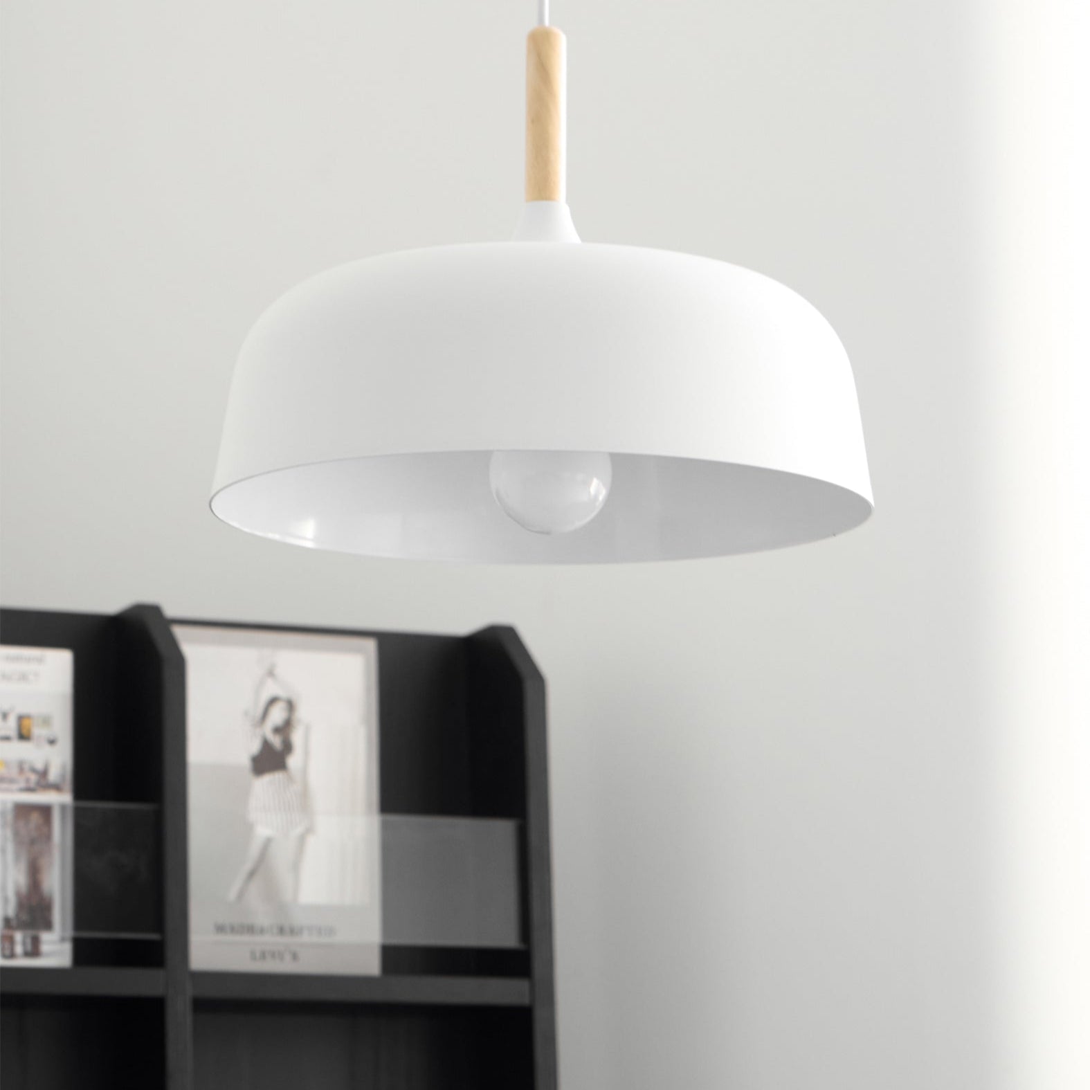 Birken Nordic Wood and Zinc Pendant Light