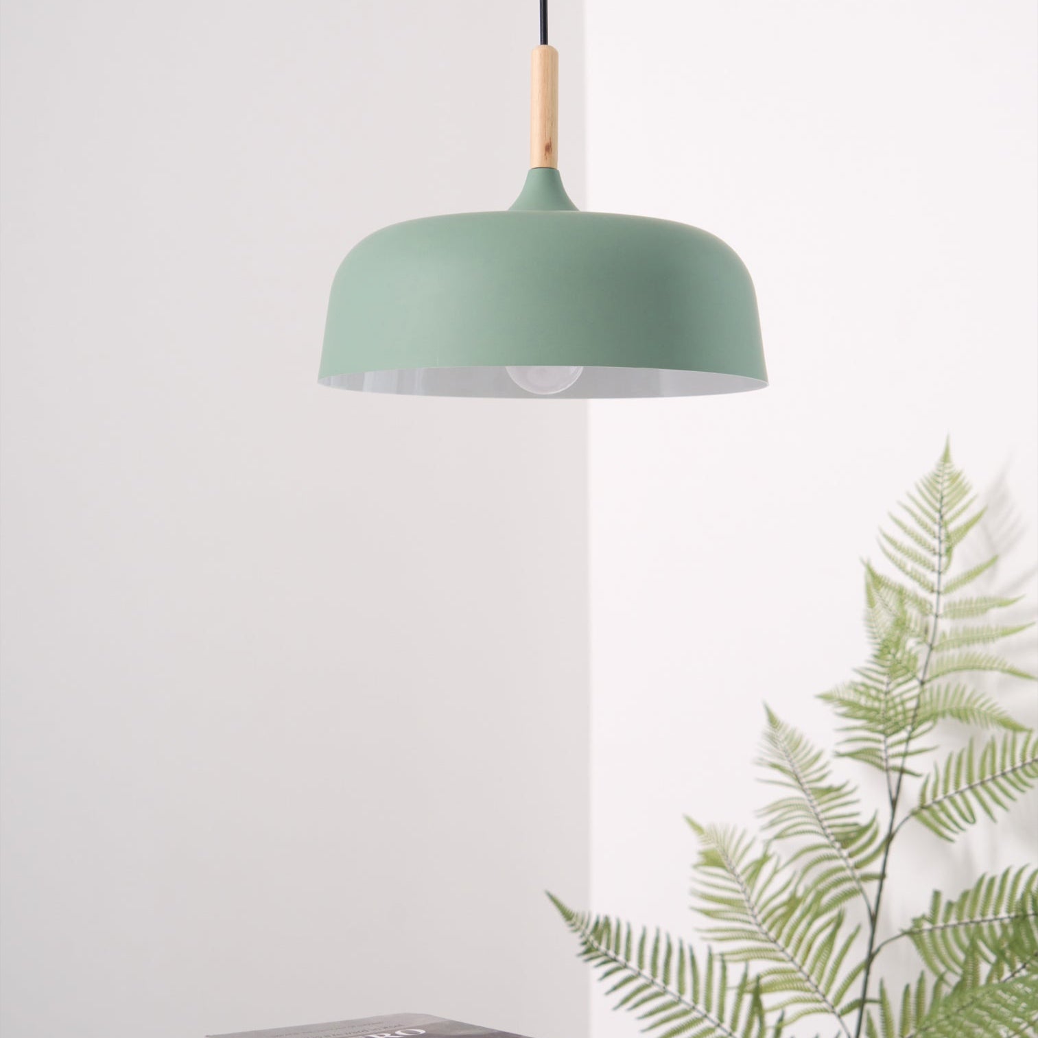 Birken Nordic Wood and Zinc Pendant Light
