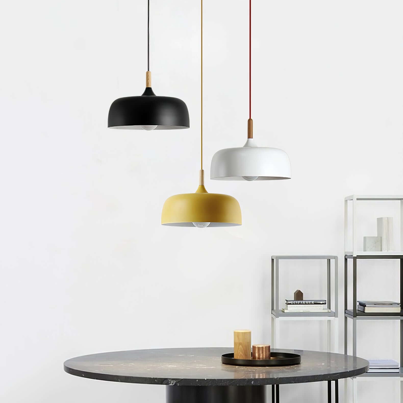 Birken Nordic Wood and Zinc Pendant Light