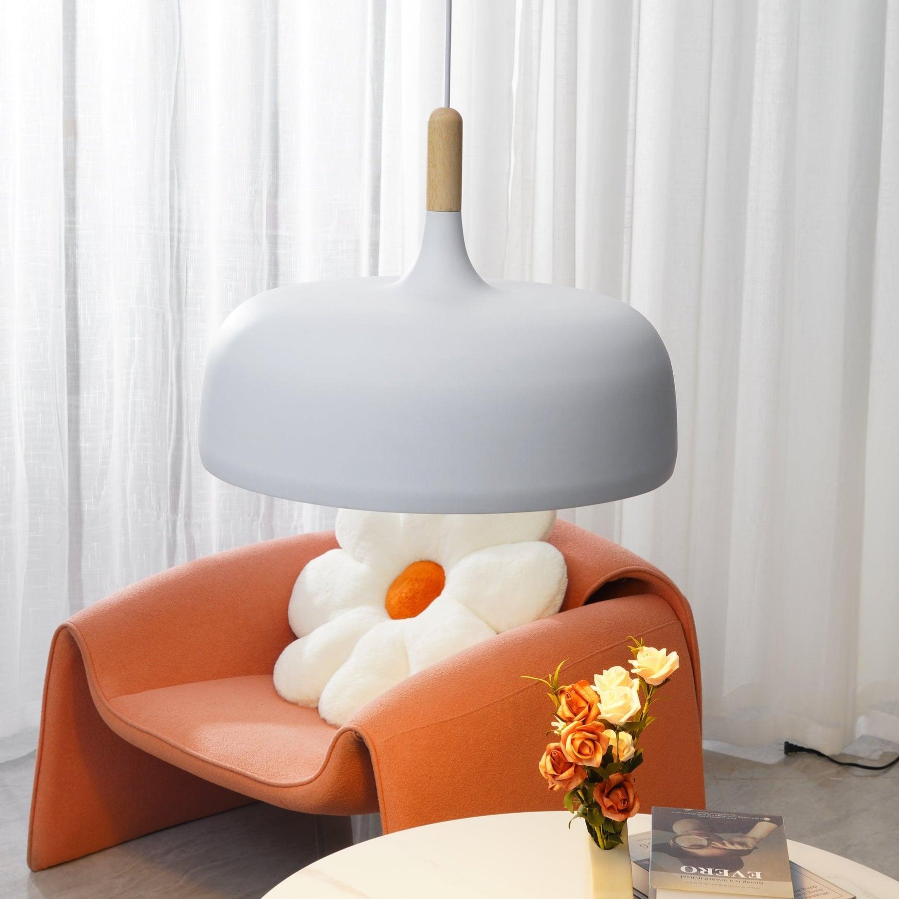 Birken Nordic Wood and Zinc Pendant Light