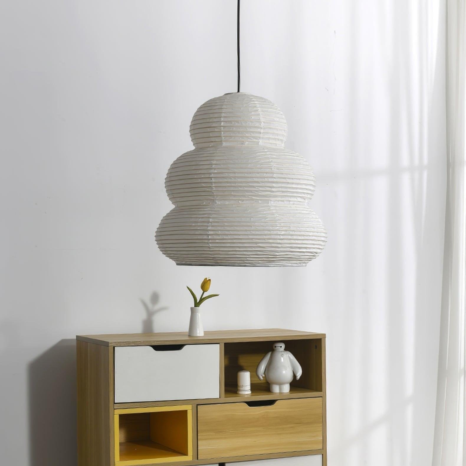 Akari Gourd Washi Paper Pendant Light