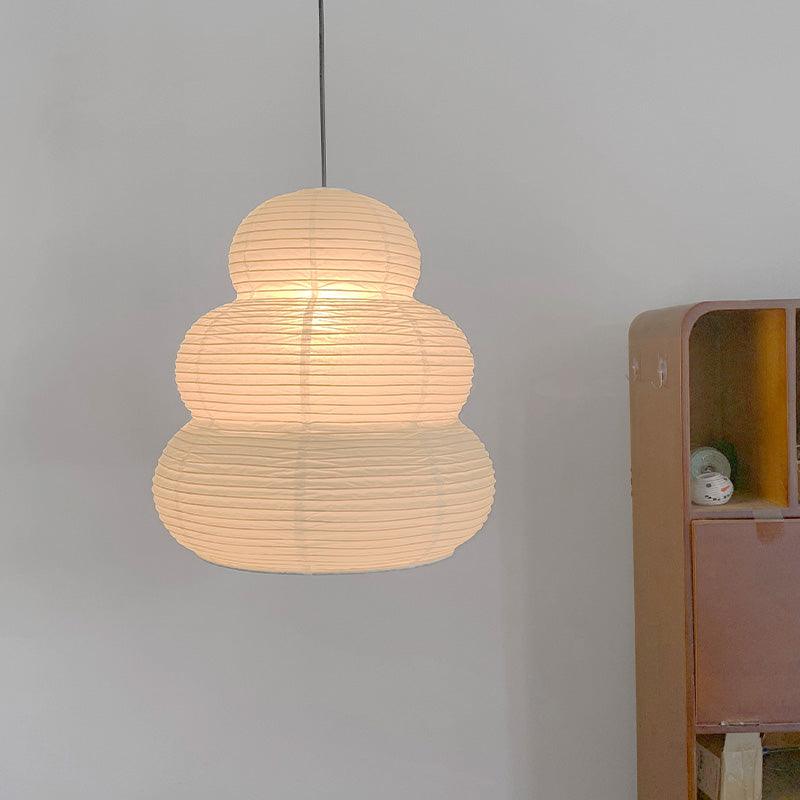 Akari Gourd Washi Paper Pendant Light