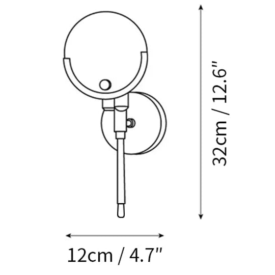 Alabaster Marble Ava Brass Wall Light