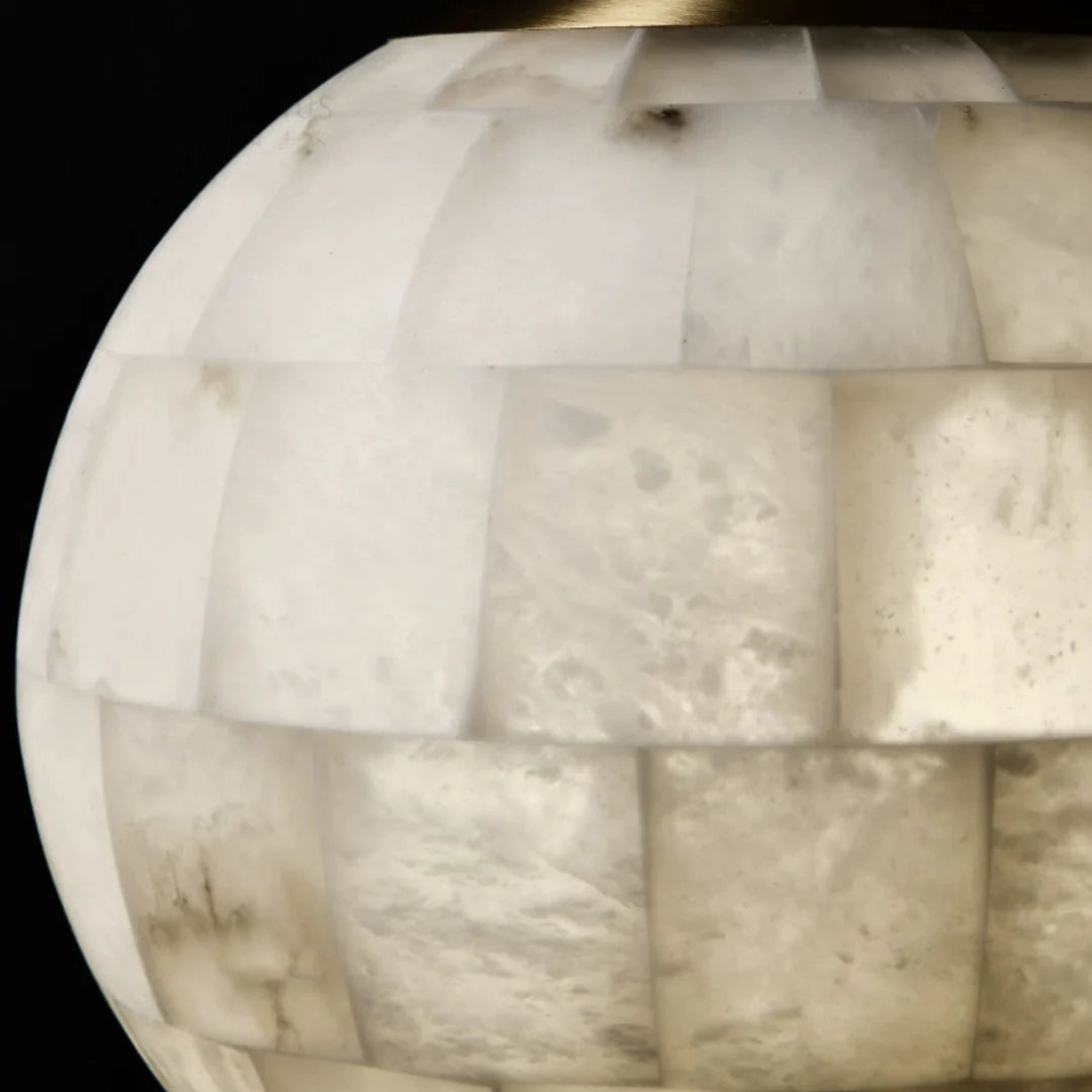 Celeste Orb Alabaster Pendant Light
