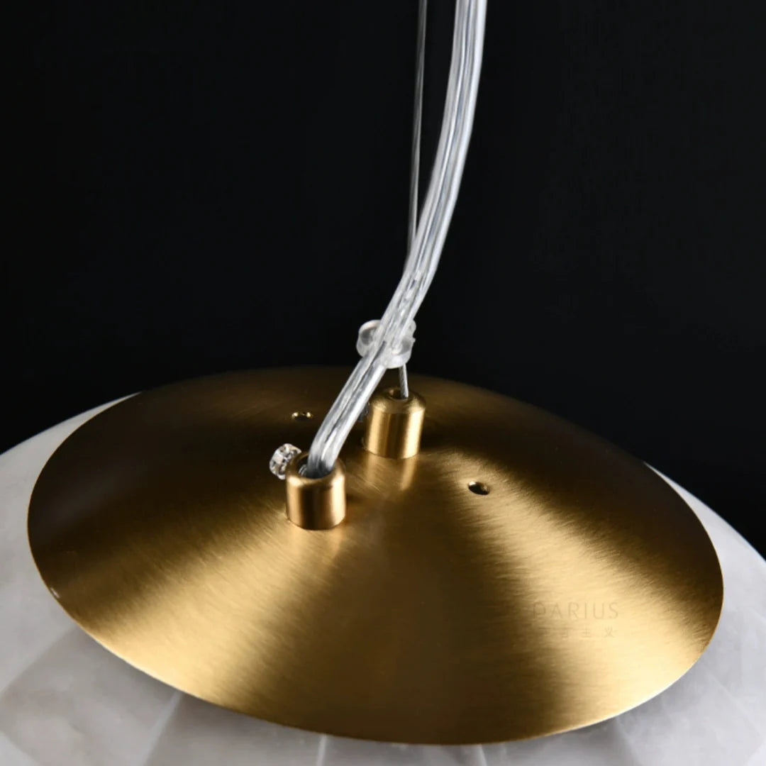 Celeste Orb Alabaster Pendant Light