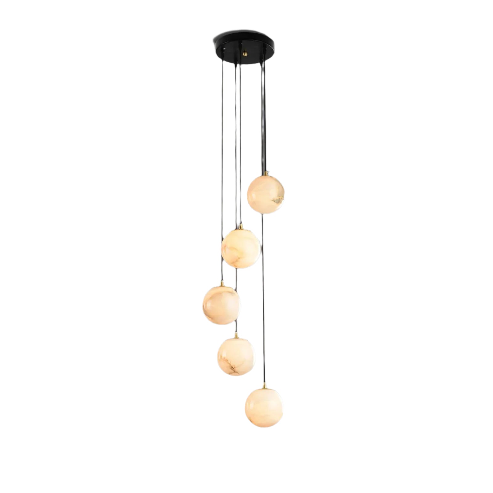 Aurelia Alabaster Cluster Sculptural Pendant Chandelier