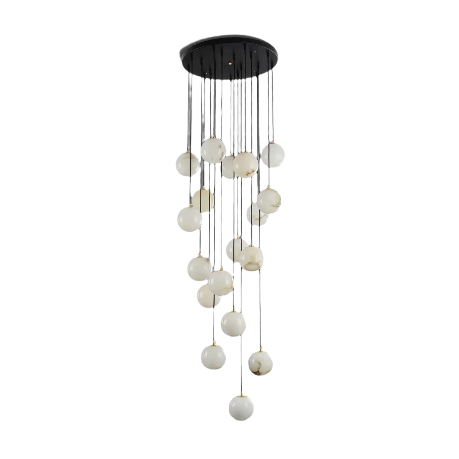 Aurelia Alabaster Cluster Sculptural Pendant Chandelier