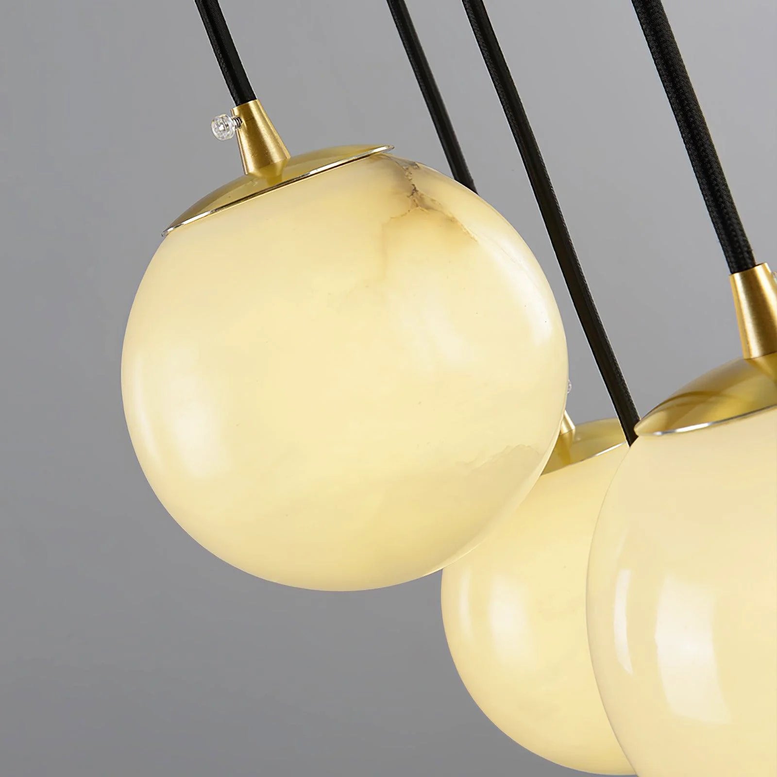 Aurelia Alabaster Cluster Sculptural Pendant Chandelier