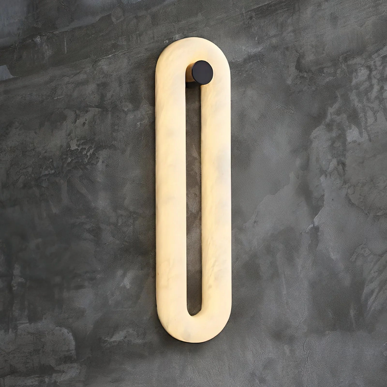 Elliptica Glow Alabaster Minimalist Wall Light