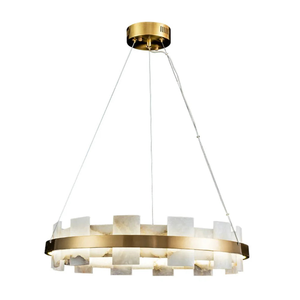 Elba Horizon Alabaster Luxury Chandelier
