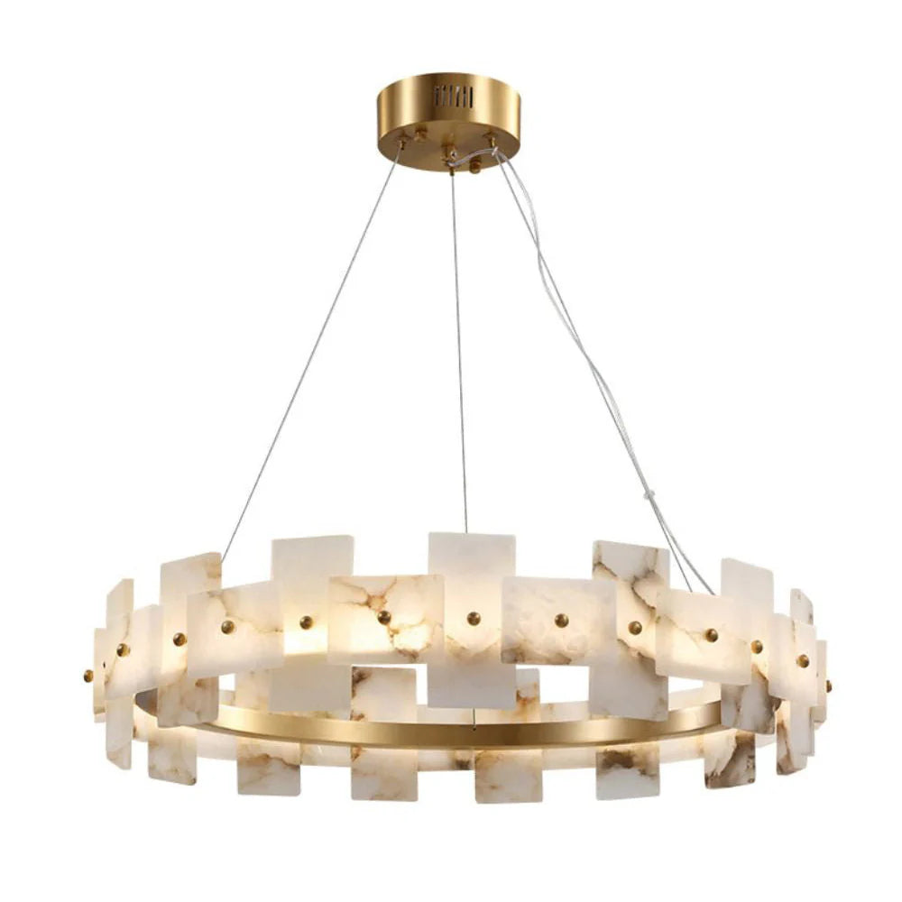 Elba Horizon Alabaster Luxury Chandelier