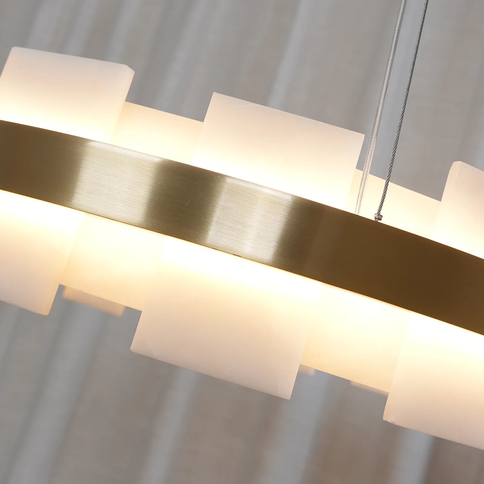Elba Horizon Alabaster Luxury Chandelier