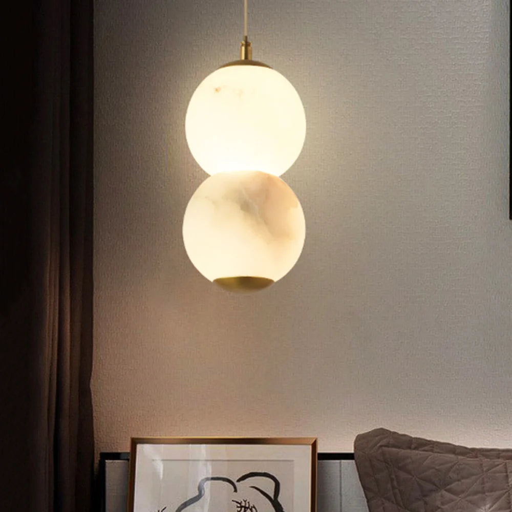 Alabaster Pearl Scandinavian Pendant Light