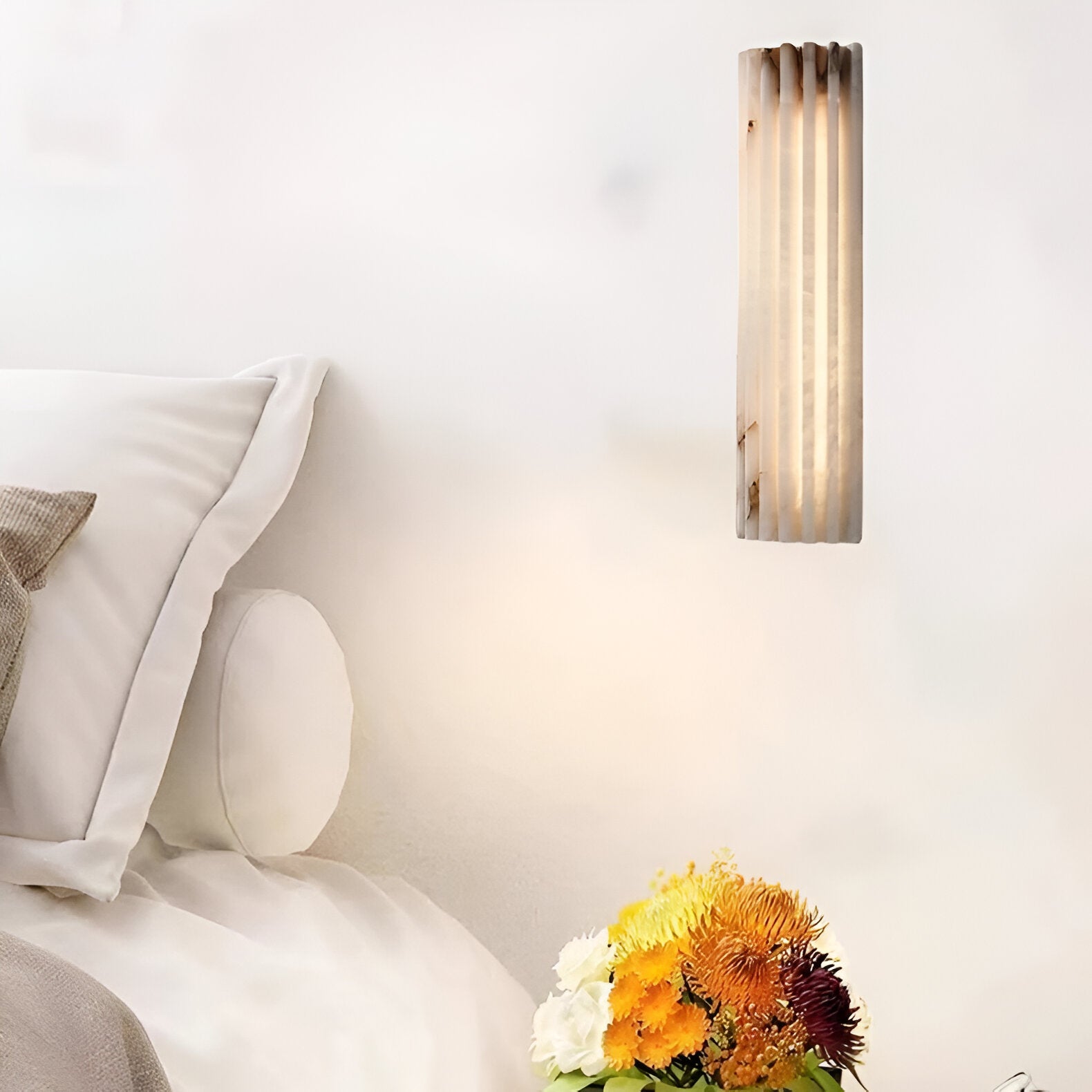 Alvia Alabaster LED Wall Light