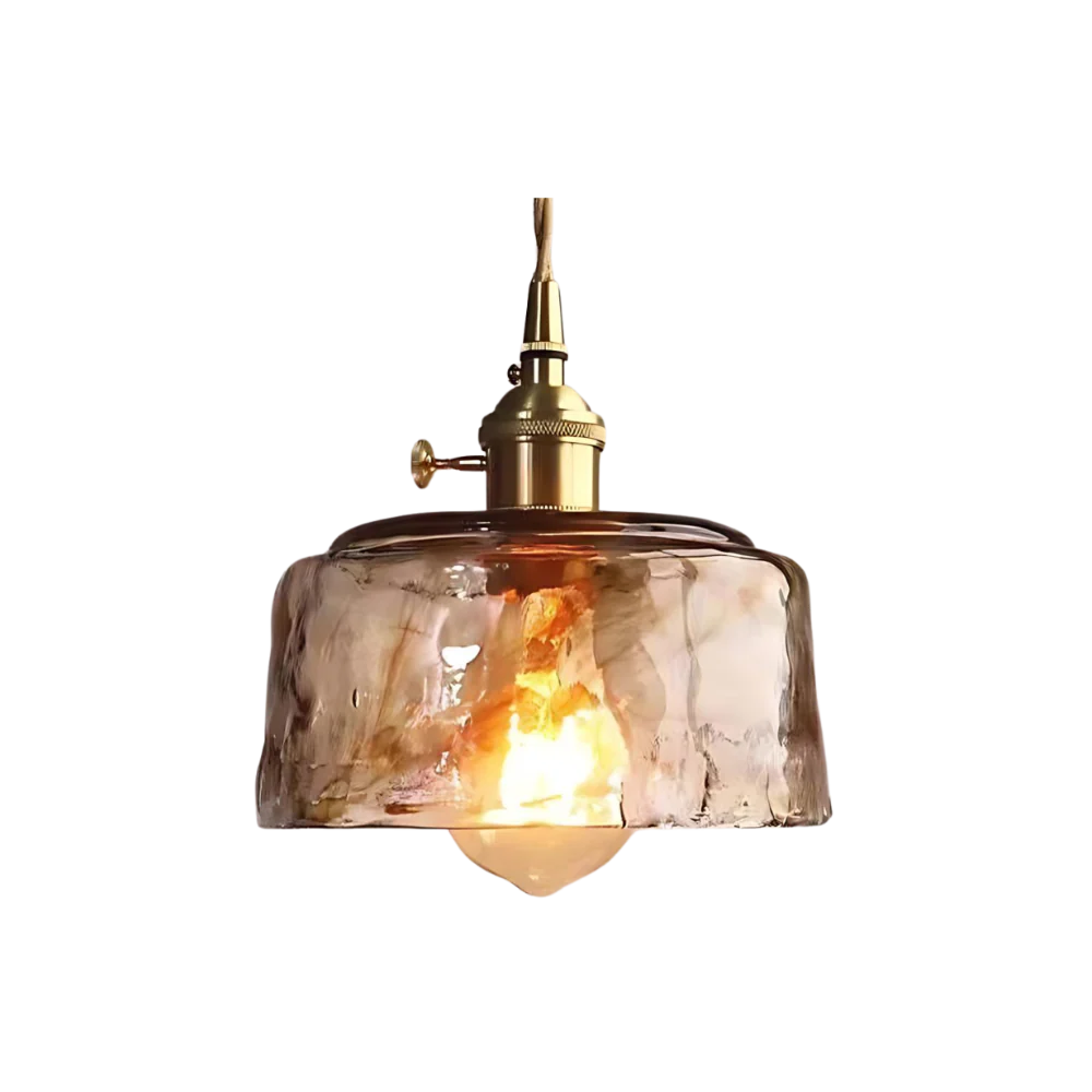 Aurex Vintage Brass Globe Pendant Light