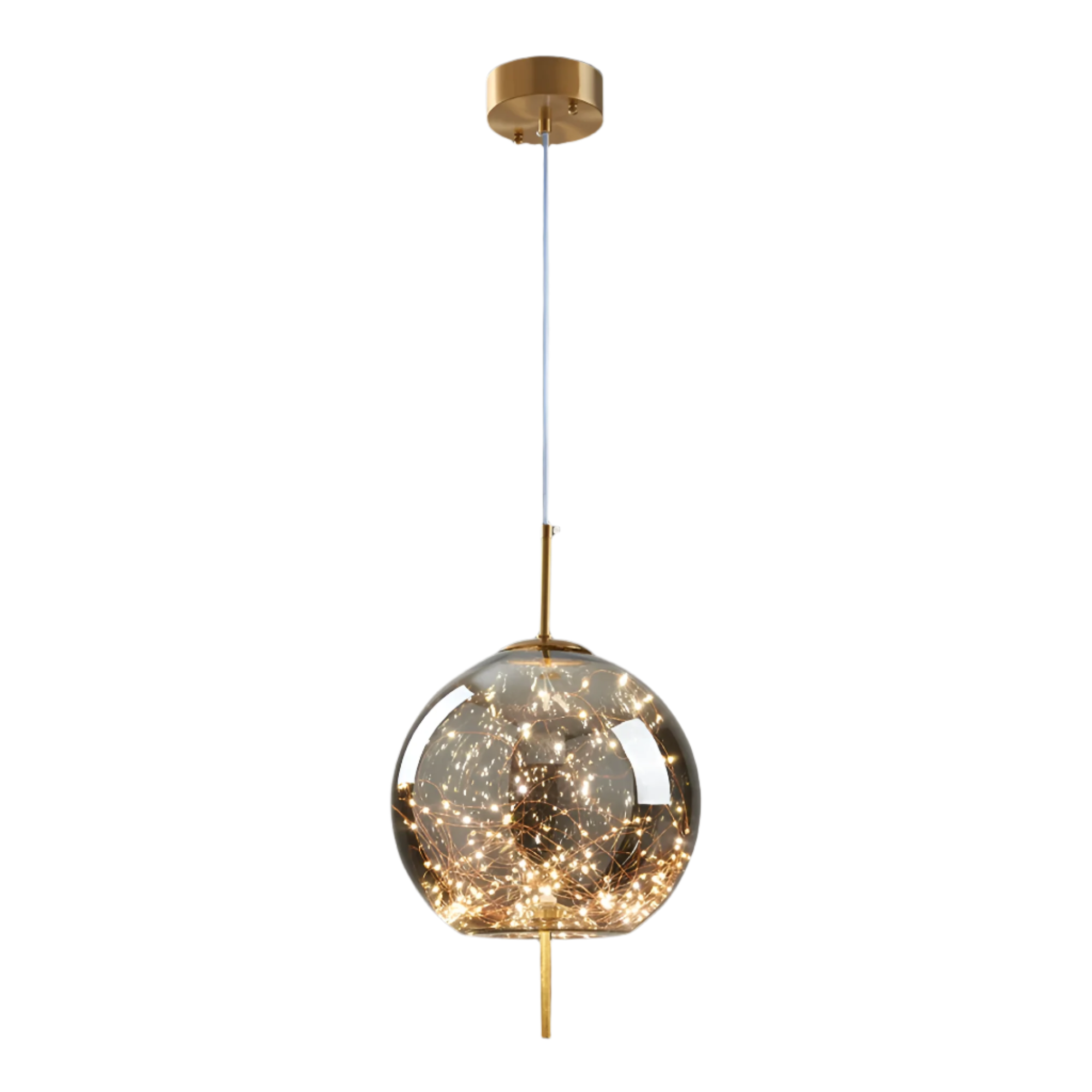 Lampe suspendue en verre moderne de luxe nordique