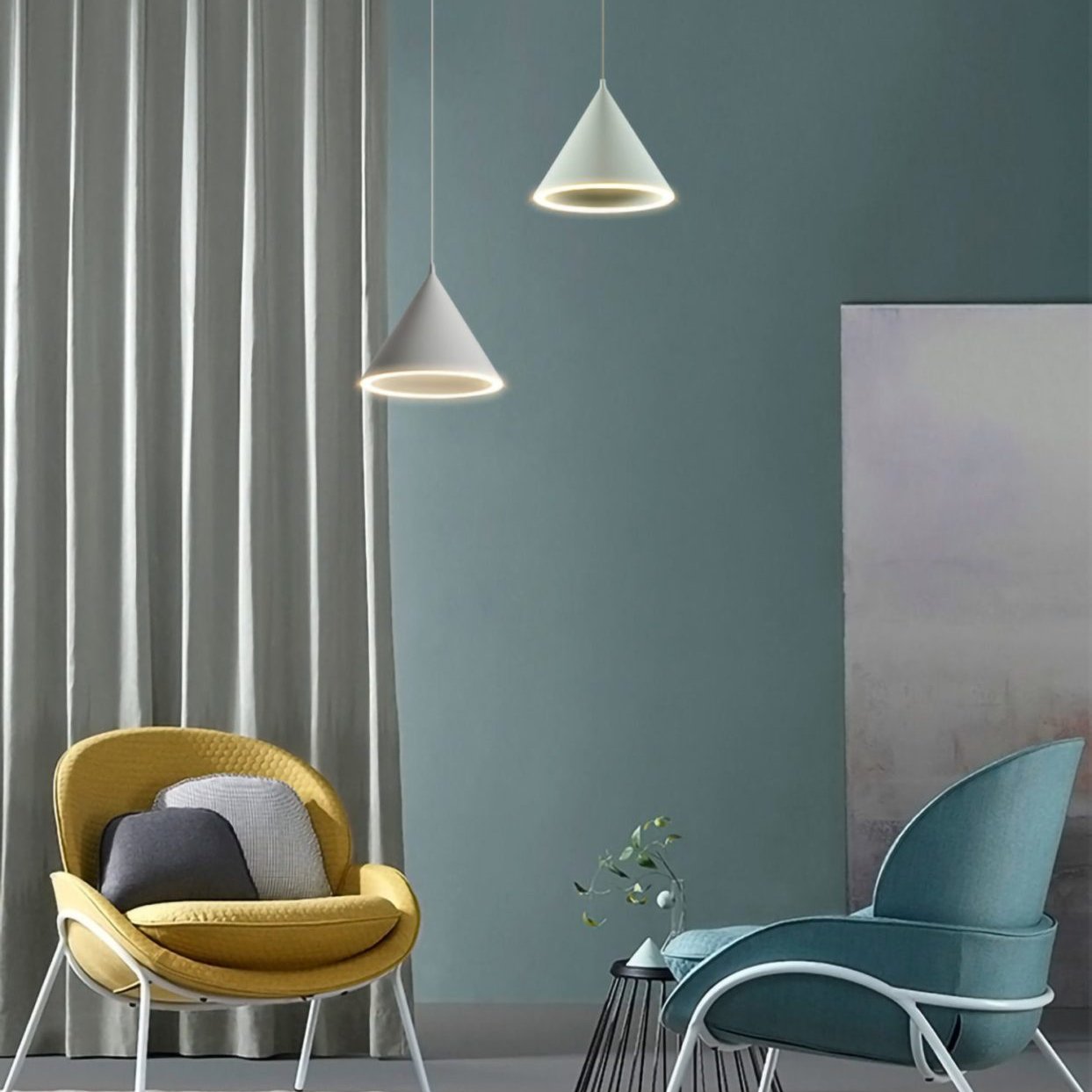 Nordic Aluminum Cone Shape Pendant Light