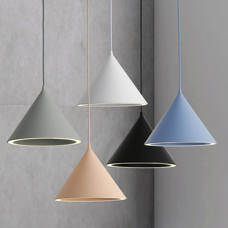 Nordic Aluminum Cone Shape Pendant Light